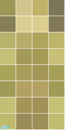 Sims 2 — Golf Tile Set - Green Wall by s00z — 