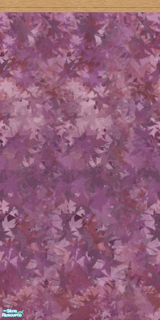 Sims 2 — ASMP Leafy Walls Purple by simmyfan2852 — Part of the Autumn Stuff Mini Pack Wall Set