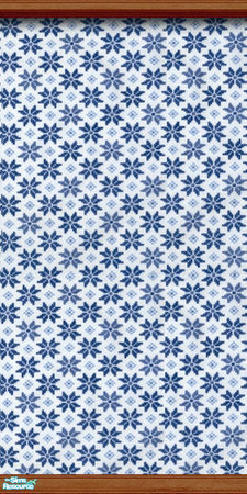 Sims 2 — am_winter_03 by Cruella — Blue country snowflake wallpaper.