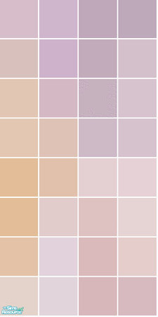 Sims 2 — Clock Tile Set - Pink Wall by s00z — 