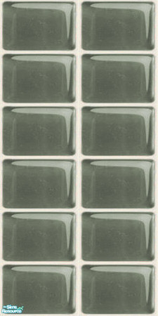 Sims 2 — NK PI Glass Tile Walls - Drab Green by MoMama — Drab Green glass tile will spruce up your kitchen or bath.