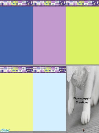 Sims 2 — Flower border set by fionnababygirl — A basic floral border set for your sims home. These are no cost walls,