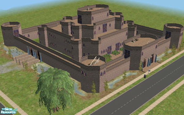 Sims 2 — Castilletto by Lyra_Style — Medieval fantasy castle. Every neghbourhood should have it, every Sim whishes to own