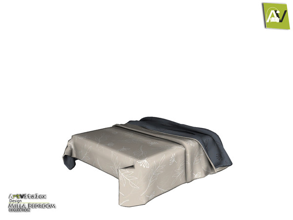 Sims 3 — Milla Bed Blanket by ArtVitalex — - Milla Bed Blanket - ArtVitalex@TSR, Oct 2020