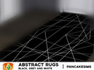 Sims 4 — Abstract Rugs - Black, Grey and white- by PancakeSims by PancxSims — BLACK, GREY AND WHITE ABSTRACT RUGS