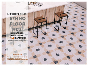 Sims 4 — Ethno Floor N03 by mayhem-sims — 3 swatches HQ texture Base game compatible 