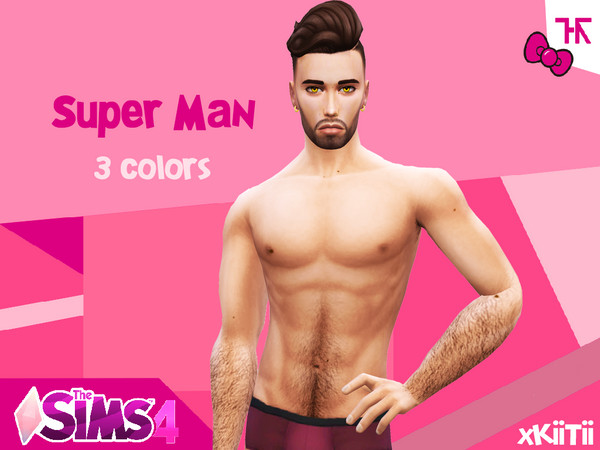 Sims 4 — Super Man Mole by KiiTiis — ~ Super Man Mole ~ Adolescents to seniors Male 3 colors Basic games Localized on the