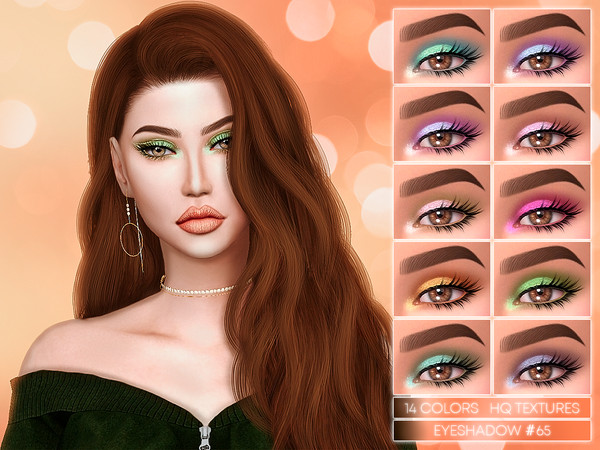 Sims 4 — JUL_HAOS [COSMETICS] EYESHADOW #65 by Jul_Haos — - CATEGORY: EYESHADOW - COLORS: 14 - GENDER - FEMALE - HQ