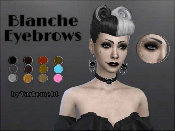 Sims 4 — Blanche Short Eyebrows by Varkomeht — 14 colors. Hope you enjoy it <3
