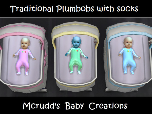 Sims 4 — Traditional Plumbobs with socks by mcrudd — Requested outfit. All your babies will wear the plumbobs with socks