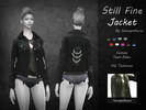 Sims 4 — Still Fine - Jacket by SatsujinKuroi — Have you always been a rebel? Or maybe you don't like throwing away still