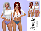 Sims 4 — Pennie - Lace Panties - Recolor Sims House by HazelsCloset — This is a Recolor of Sims House's Lace panties.