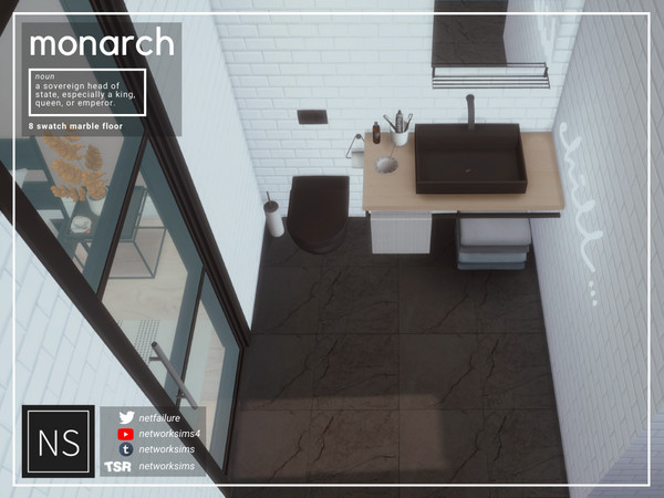 Sims 4 — Monarch Marble Floor - Networksims by networksims — A tiled marble floor in 8 colour swatches.