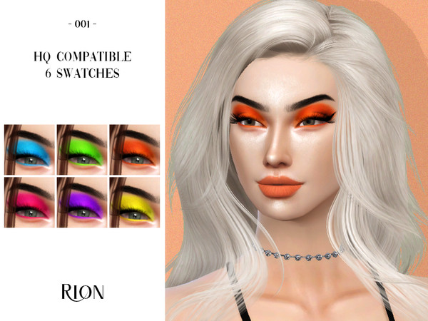 Sims 4 — - RION - Eyeshadow 01 by Rion_ — - Standalone - Custom Thumbnail - 6 Color Options - HQ Compatible Enjoy:-)