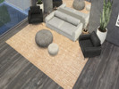 Sims 4 — Large woven rug by slbbabe — Large woven rug set with 5 swatches.