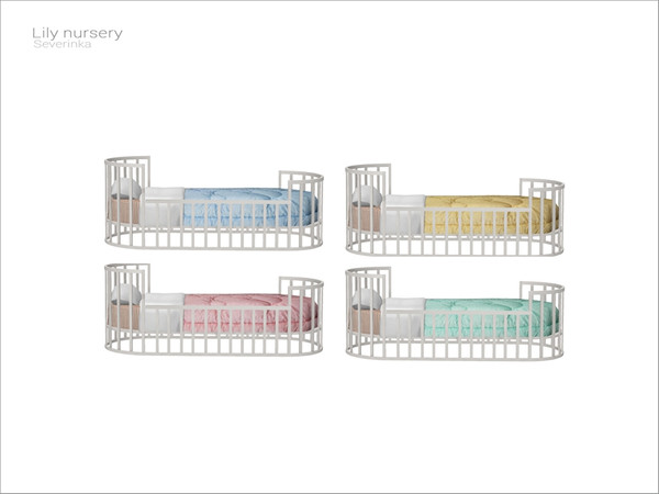 Sims 4 — [Lily nursery] - toddler bed by Severinka_ — Bed for toddlers From the set 'Lily nursery' Build / Buy category: