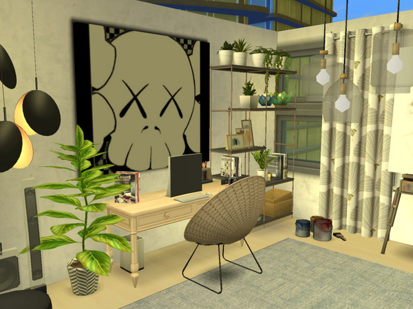 Sims 4 — Kaws painting by Cam by camskozer — Kaws painting, 3 design, 9 colors.