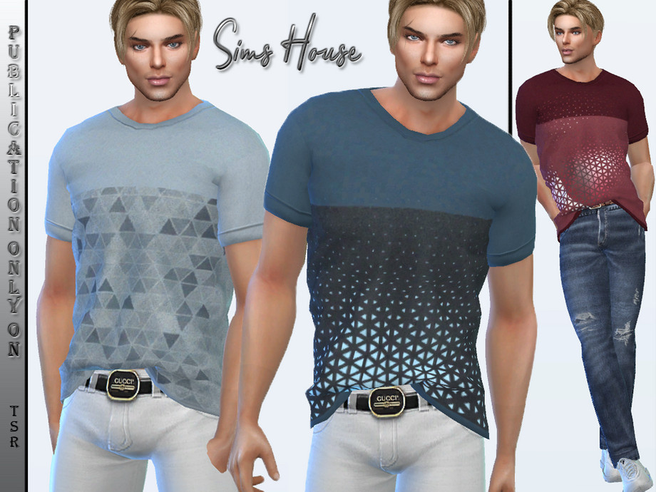 The Sims Resource - Men's T-shirt tucked