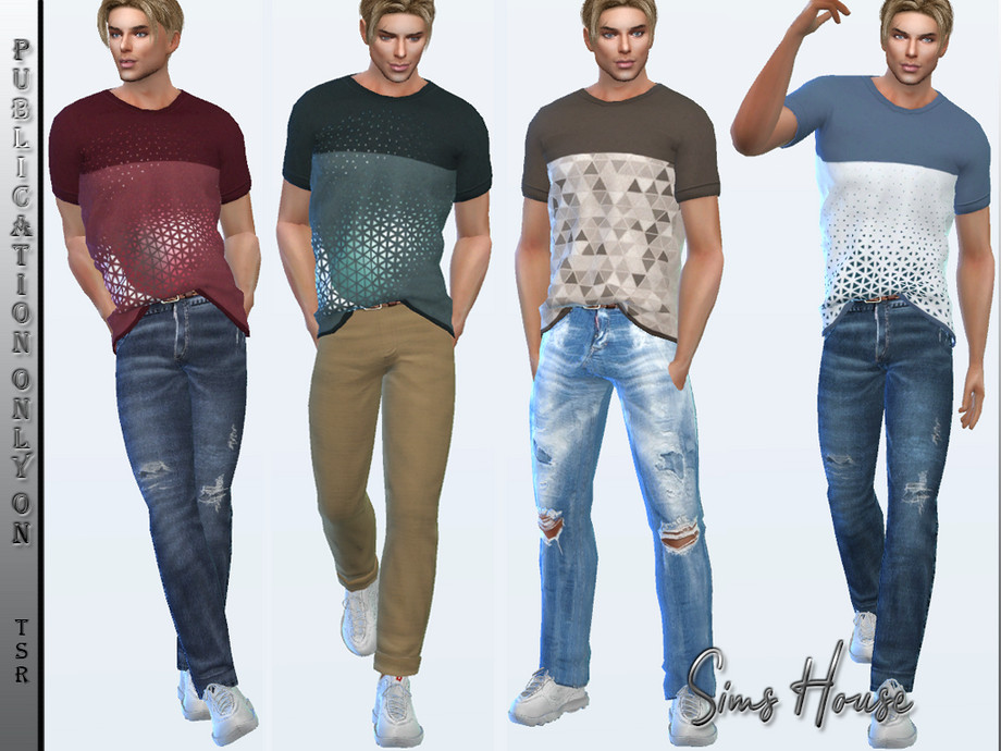 The Sims Resource - Men's T-shirt tucked