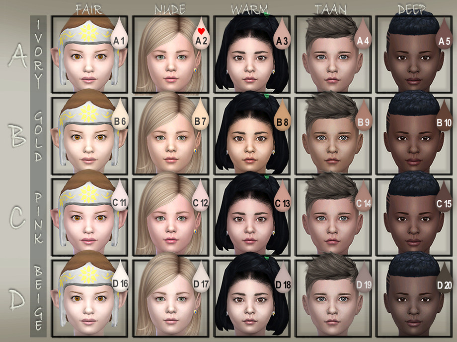Sims 4 Children Skin