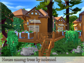 Sims 4 — House among trees / No CC by nolcanol — House among trees is an amazing place where each room is located in a