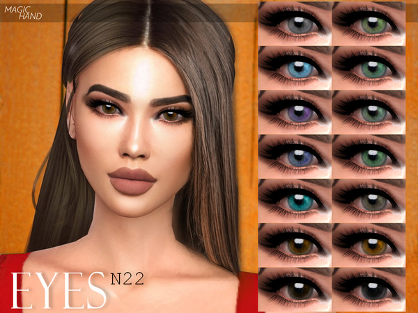 Sims 4 — [MH] Eyes N22 by MagicHand — --18 available colors-- --Compatible with HQ settings-- --CAS thumbnail-- Enjoy!