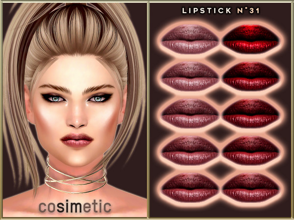 The Sims Resource - COSIMETIC Lipstick N31