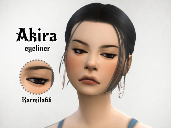 Sims 4 — Akira's Eyeliner by Karmila66 — Basegame compatible 1 swatch 