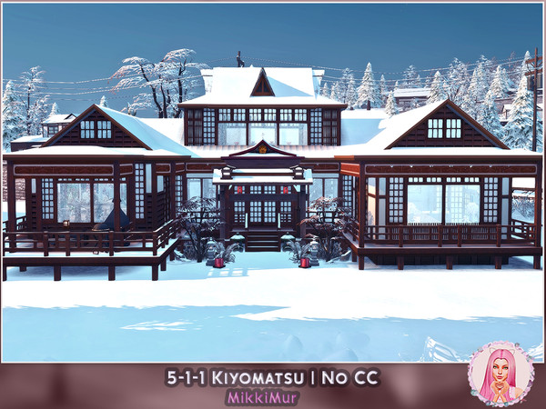 Sims 4 — 5-1-1 Kiyomatsu by MikkiMur_sims — If your sims want to take vacation to Mt. Komorebi, they can stay in this