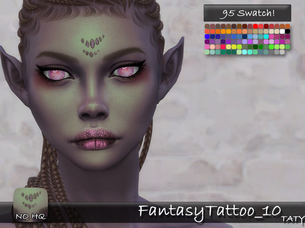 Sims 4 — [Ts4]Taty_FantasyTattoo_10 by tatygagg — - Female, Male - Human, Occult - Toddler to Elder - Hq Compatible -