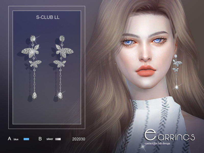 The Sims Resource S Club Ts4 Ll Earrings 202030