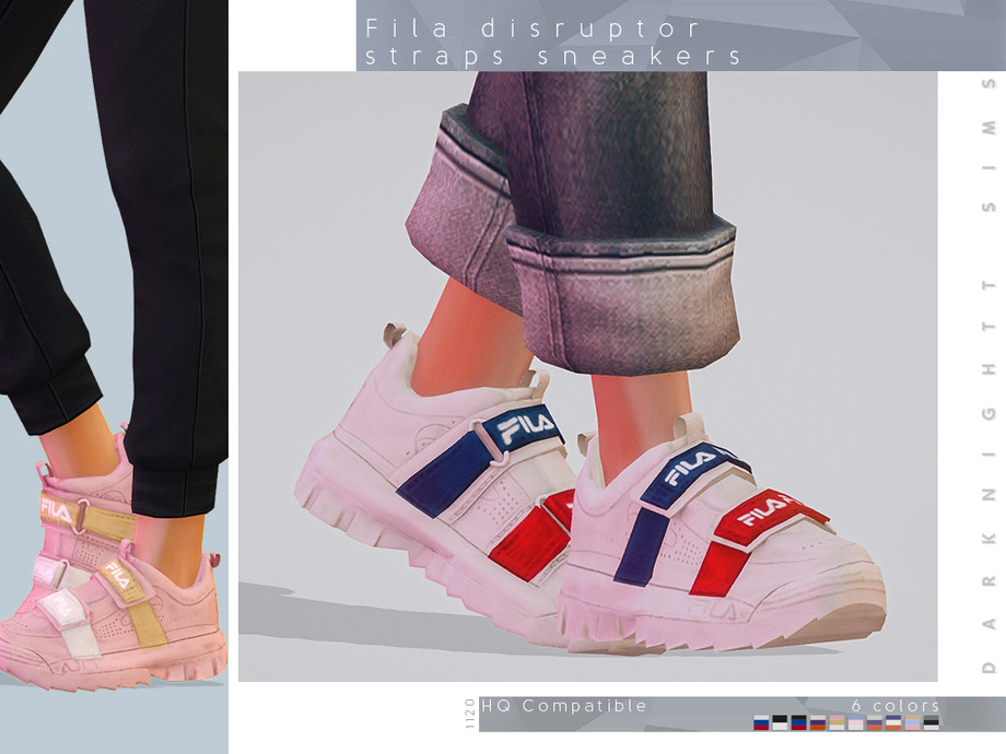 The Sims Resource - Fila Straps Sneakers
