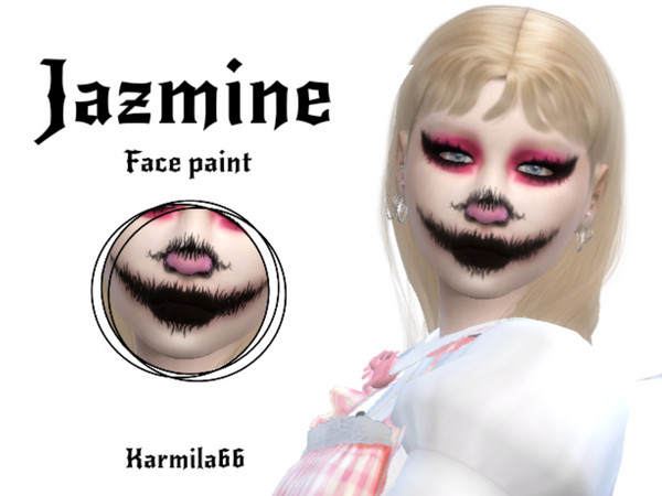 Sims 4 — Jazmine Face Paint  by Karmila66 — Basegame compatible 1 swatch 