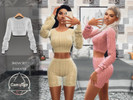 Sims 4 — Camuflaje - Snow Set (Sweater) by Camuflaje — ** Part of the set ** * New mesh * Compatible with the base game *