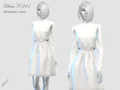 Sims 4 — DRESS N 241 by pizazz — NEW MESH included with download Base game 20 colors / swatches HQ - LODS - MAPS Hair