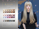 Sims 4 — sclub_ts4_hair_n65_Nikki  by S-Club — The lady Long hair for The Sims 4. 30 kinds of color Hope you enjoy
