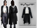 Sims 4 — Clothes SET-99 (TRENCH COAT) BD369 by busra-tr — 20 colors Adult-Elder-Teen-Young Adult For Female Custom