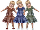 Sims 4 — T55 Toddler dress 03 (Base game) by TrudieOpp — Toddler outfit top, skirt, and panty in one I made a new skirt