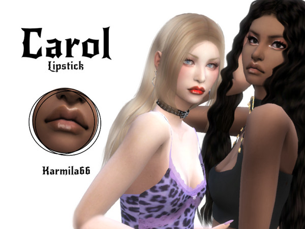 Sims 4 — Carol Lipstick by Karmila66 — basegame compatible 4 swatches
