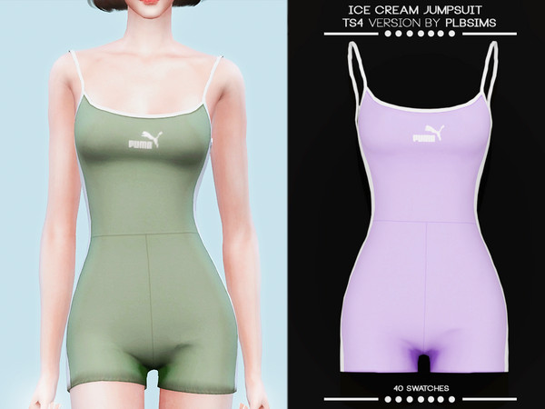 Sims 4 — Ice Cream Jumpsuit by plbsims — follow me on tumblr: plbsims.tumblr.com follow me on instagram:
