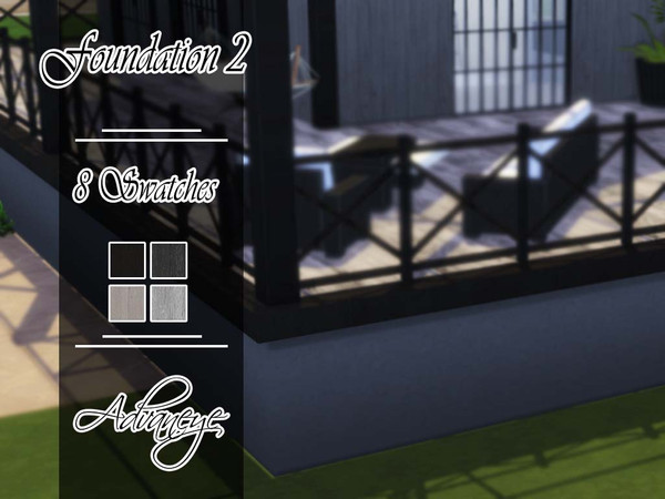 Sims 4 — Foundation 2 by Advaneye — Some wooden foundations, in 8 swatches, light and dark