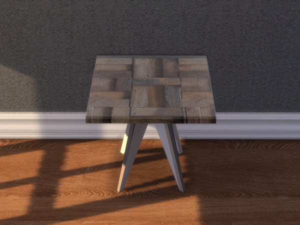 Sims 4 — New York Christmas Side Table  by seimar8 — Designer Side Table. Comes in six swatch patterns and covered with