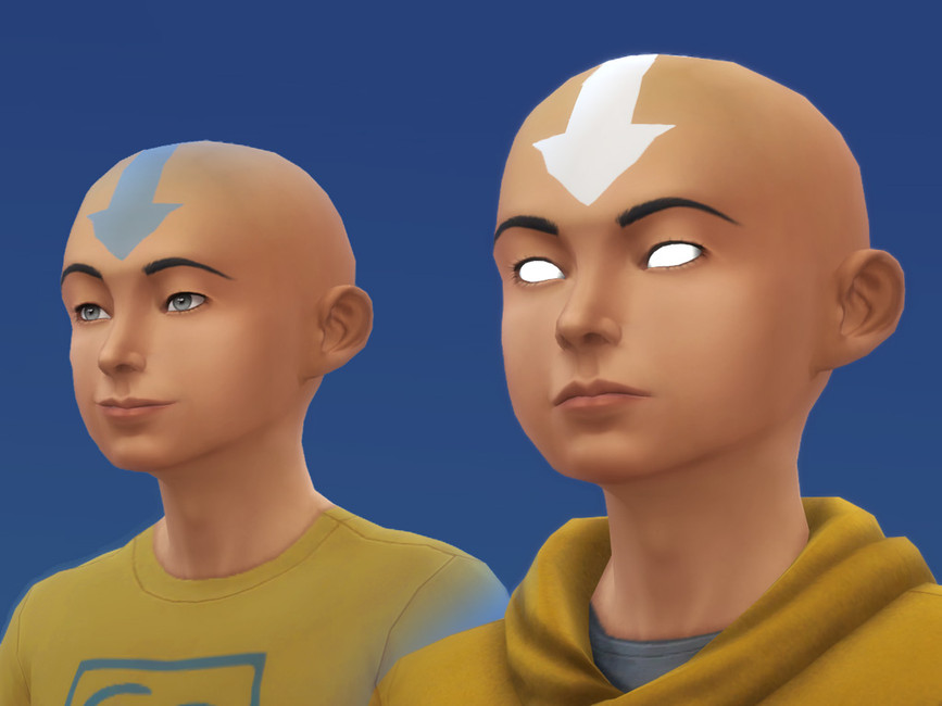 Velouriah's Avatar Aang's Airbender tattoos and scars