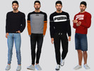 Sims 4 — Basic PUMA Shirts by McLayneSims — TSR EXCLUSIVE Standalone item 10 Swatches MESH by Me NO RECOLORING Please