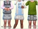 Sims 4 — Skirt Plaid by bukovka — Skirt for babies, installed autonomously, my modified mesh is included. Suitable for