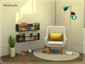 Sims 4 — Toddler Bookcase by Katiesimspire — Customise your own toddler bookcase with many different books and some toys!
