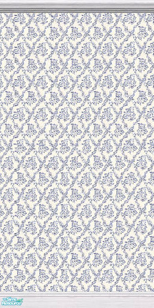 Sims 2 — Blue Flowers Wallpaper 1 by Nonny_Rhee — 