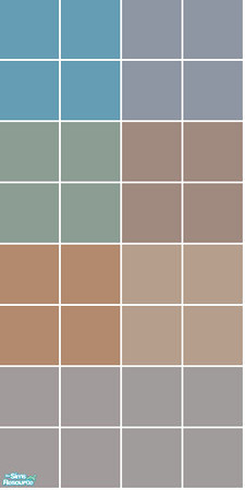 Sims 2 — Urban Tile Set - Neutral Wall by s00z — 