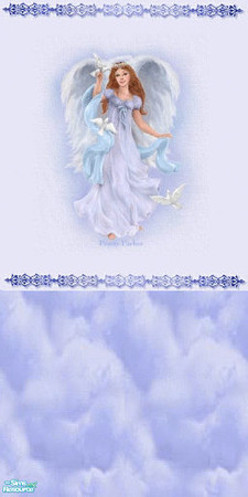 Sims 2 — Angel medium blue by devilishdawn —  
