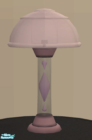 Sims 2 — Lava Lamps -Light Pink by munchkin_brat — A light pink lamp with "lava" design. Base and Shade are